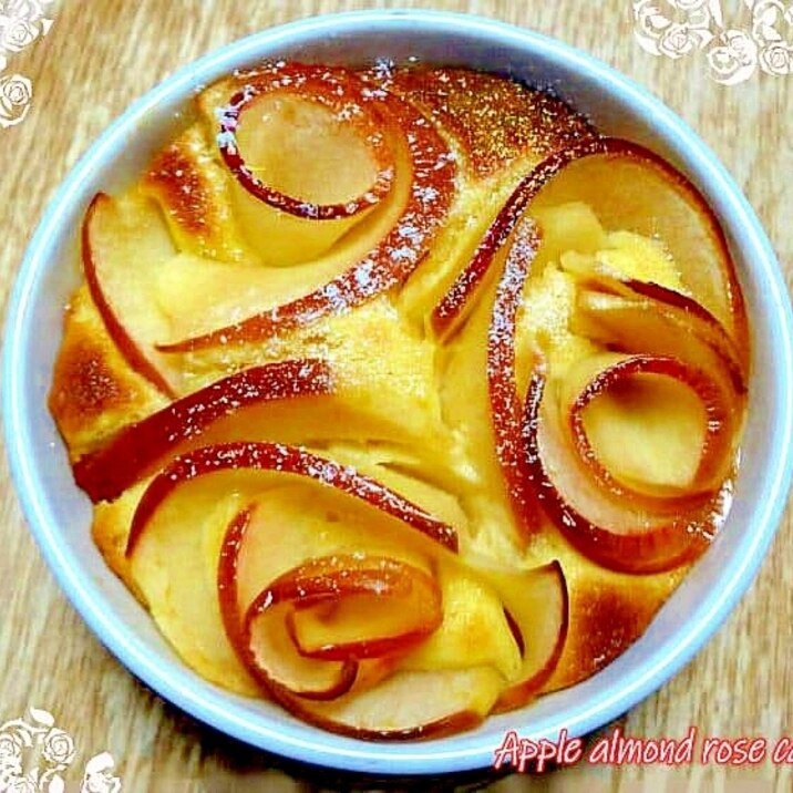 母の日スイーツ☆林檎の薔薇ケーキ